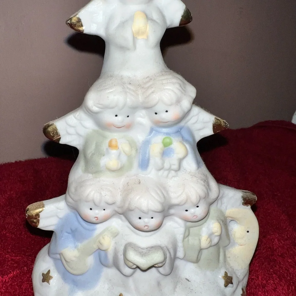 Holiday Angel ceramic decoration light with on & off switch‎ 🆕 in box